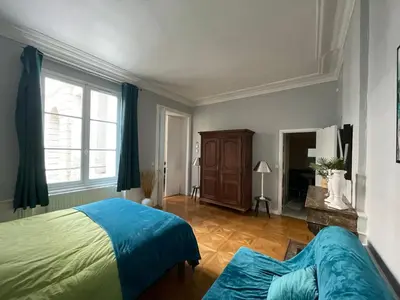 Coin salon dans l'établissement L'Hotel particulier Villequier