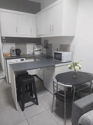 Cuisine ou kitchenette dans l'établissement Maison annexe une chambre proche Paris