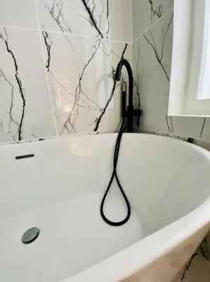 Salle de bains dans l'établissement L’intemporel