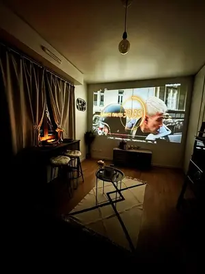 Coin salon dans l'établissement Le Petit Ciné - Rouen Gare - Smartloc Immo