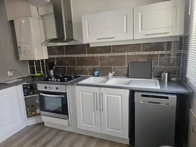 Cuisine ou kitchenette dans l'établissement l'Escale Dieppoise