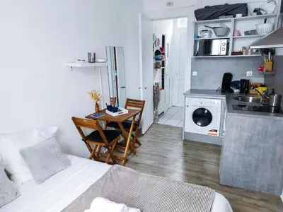 Cuisine ou kitchenette dans l'établissement Le Namasté
