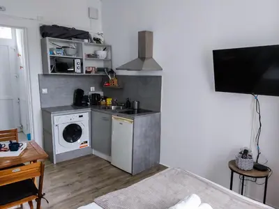 Cuisine ou kitchenette dans l'établissement Le Namasté