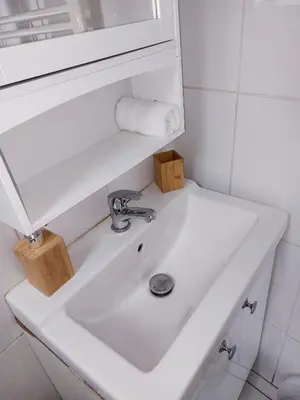 Salle de bains dans l'établissement Le Namasté