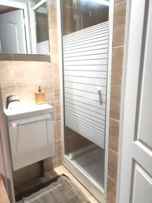 Salle de bains dans l'établissement Studio atypique centre Rouen
